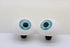 45mm Domed Puppet Eyes with Cabachon Iris - AQUA - FurriFingers
